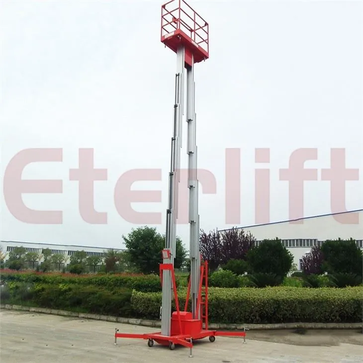 Double Mast Aluminum Lift Platform
